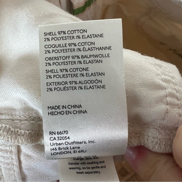 ANTHROPOLOGIE Pilcro embroidered ivory slim Boyfriend Jeans Size 27 - Picture 9 of 9